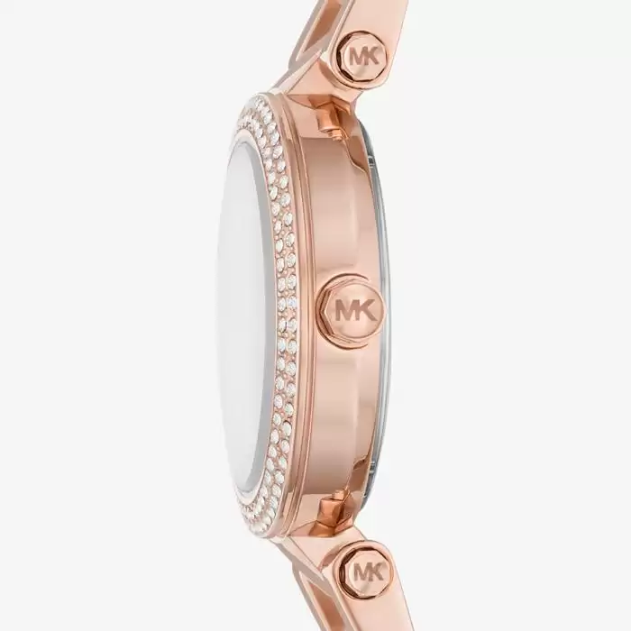 Ρολόι Γυναικείο MICHAEL KORS Parker με Κρύσταλλα & Δίχρωμο Μπρασελέ από Ανοξείδωτο Ατσάλι | MK6922 SKU-54938
