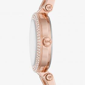 Ρολόι Γυναικείο MICHAEL KORS Parker με Κρύσταλλα & Δίχρωμο Μπρασελέ από Ανοξείδωτο Ατσάλι | MK6922 SKU-54938