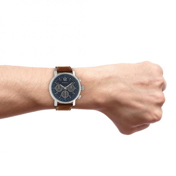 SKU-54423 / OOZOO Timepieces Brown Leather Strap