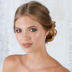 Σκουλαρίκια Gloria Hope Silver με Πέρλες & Ζιργκόν SKU-54117