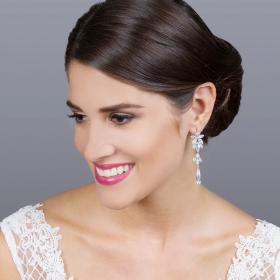 Σκουλαρίκια Gloria Hope Silver με Ζιργκόν SKU-54113