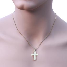 Ανδρικός Σταυρός Χρυσός Κ18 με Διαχρονικό Σχεδιασμό SKU-54323