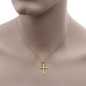 Ανδρικός Σταυρός Χρυσός Κ14 με Κλασικό Σχεδιασμό SKU-54330