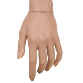 Βραχιόλι Ιnfinity Ροζ Χρυσός Κ9 με Μαργαριτάρια SKU-55397