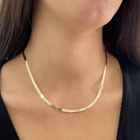 Γυναικείο Κολιέ Αλυσίδα Χρυσός Κ14 SKU-55196