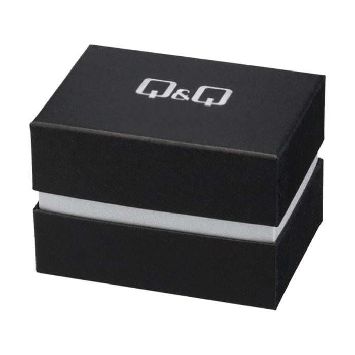 SKU-55385 / Q&Q Black Leather Strap
