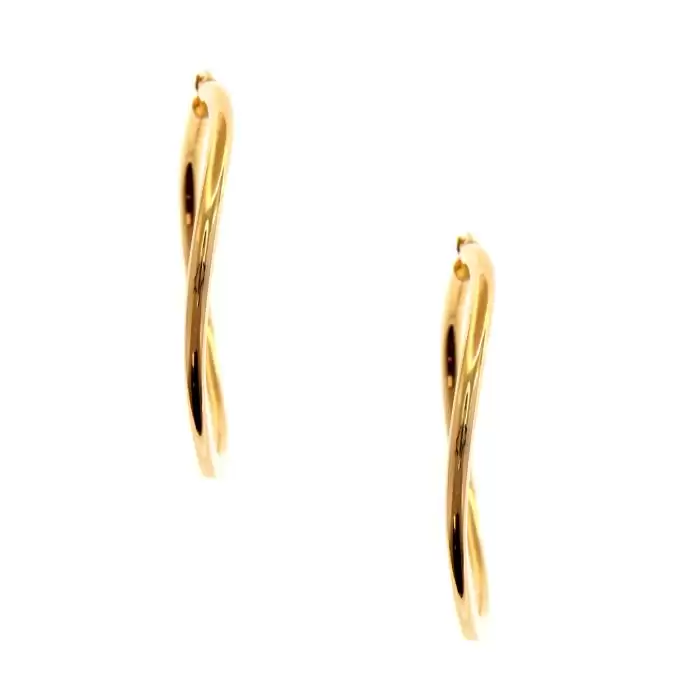 SKU-55260 / Σκουλαρίκια Κρίκοι Χρυσός Κ14