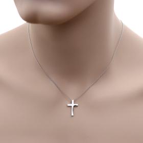 Ανδρικός Ιδιαίτερος Σταυρός Λευκόχρυσος Κ14 SKU-55081