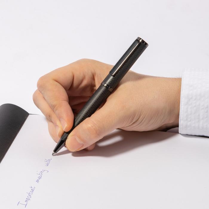 Στυλό HUGO BOSS Ballpoint Formation Herringbone Gun | HSI1064D SKU-55581