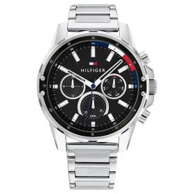 Ανδρικό Ρολόι TOMMY HILFIGER Mason με Ασημί Μπρασελέ SKU-55252