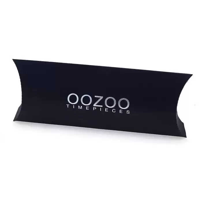 Ρολόι OOZOO Vintage με Μαύρο Δερμάτινο Λουράκι | C10814 SKU-55018