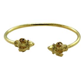 Βραχιόλι Χειροπέδα με Κριάρια Ασήμι 925° με Ζιργκόν SKU-56500