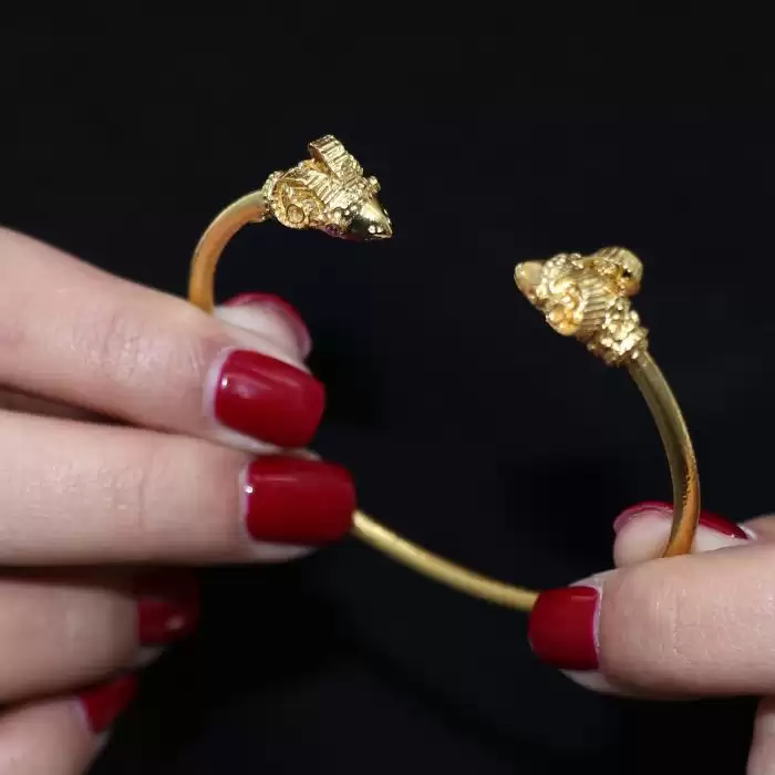 Βραχιόλι Χειροπέδα με Κριάρια Ασήμι 925° με Ζιργκόν SKU-56500