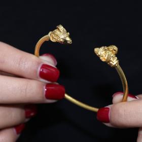 Βραχιόλι Χειροπέδα με Κριάρια Ασήμι 925° με Ζιργκόν SKU-56500