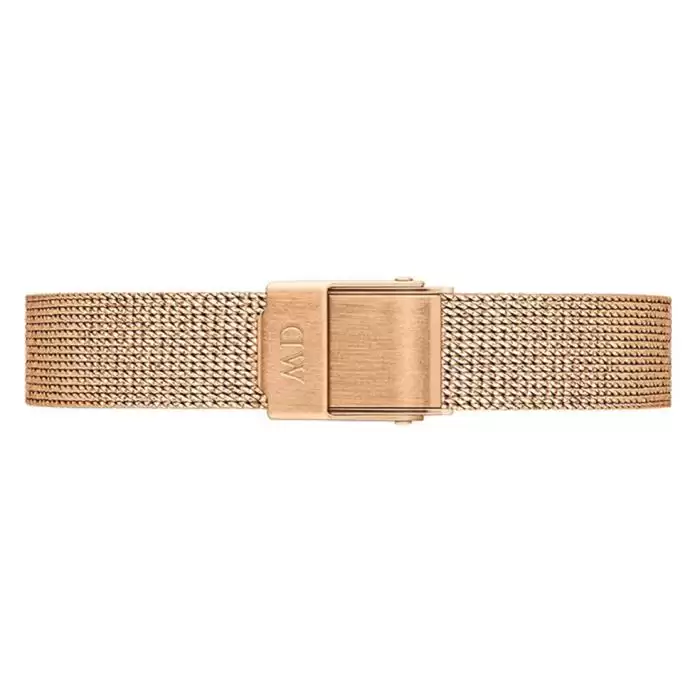 Γυναικείο Ρολόι DANIEL WELLINGTON Quadro Pressed Melrose με Ρόζ Χρυσό Μπρασελέ από Ανοξείδωτο Ατσάλι | DW00100431 SKU-56307