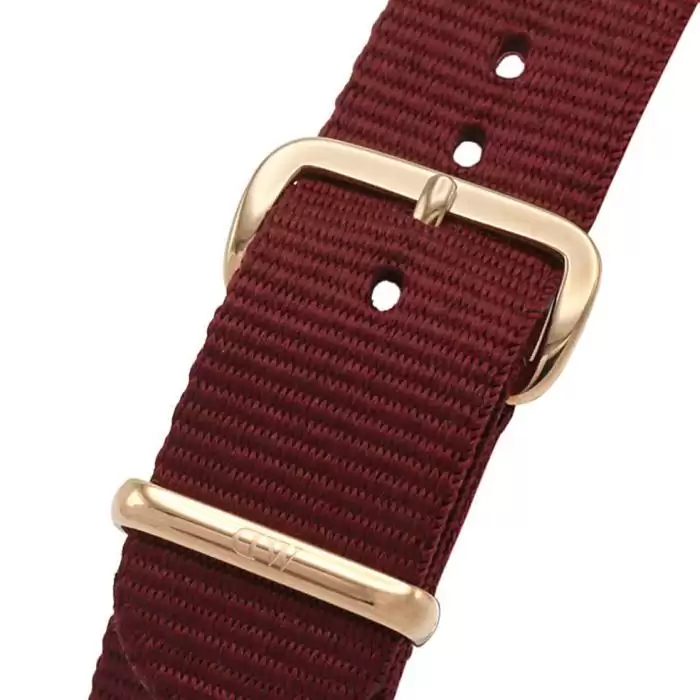 SKU-56317 / DANIEL WELLINGTON Classic Roselyn Bordeaux Fabric Strap