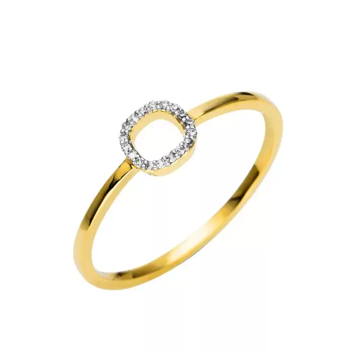 SKU-56179 / Δαχτυλίδι Χρυσός Κ18 με Διαμάντια