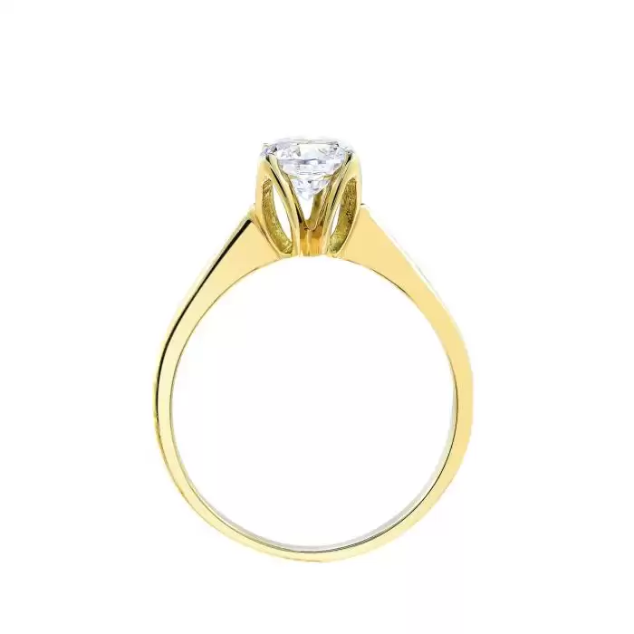 SKU-56936 / Δαχτυλίδι Χρυσός Κ14 με Ζιργκόν