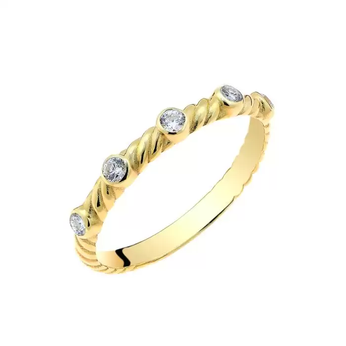 SKU-56861 / Δαχτυλίδι Χρυσός Κ9 με Ζιργκόν