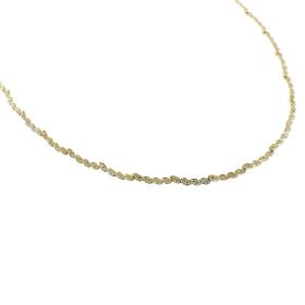 Περιδέραιο Χρυσός Κ14 με Λευκά Ζιργκόν SKU-56828