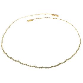 Περιδέραιο Χρυσός Κ14 με Λευκά Ζιργκόν SKU-56828