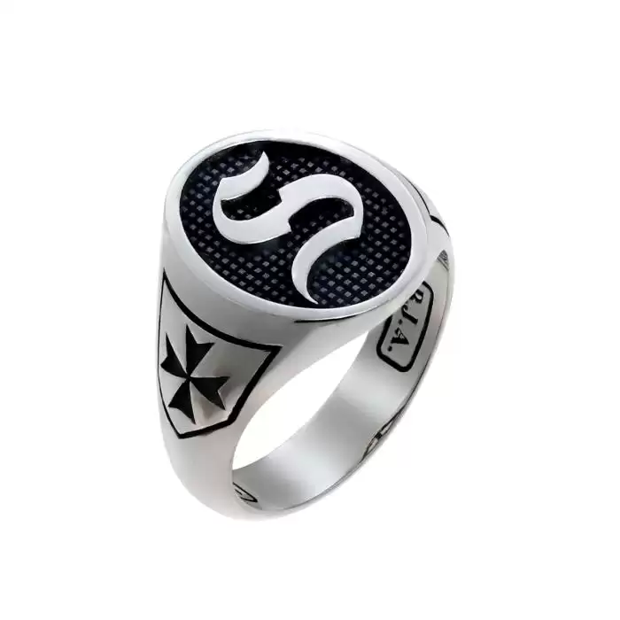 SKU-56304 / Δαχτυλίδι Ασήμι 925° με Μαύρο Πλατίνωμα