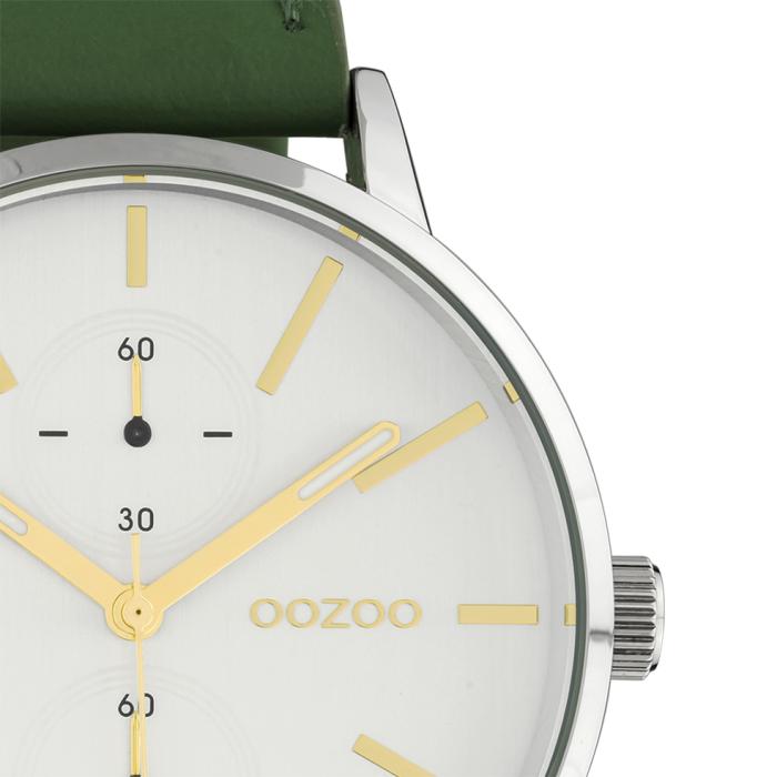 SKU-56841 / OOZOO Timepieces Summer Green Leather Strap