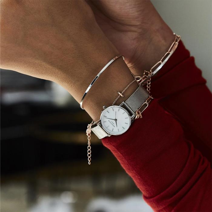 ROSEFIELD The Small Edit Silver Stainless Steel Bracelet