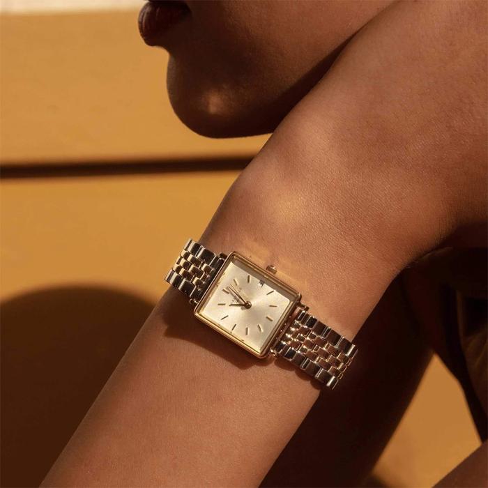 ROSEFIELD The Boxy XS Two Tone Stainless Steel Bracelet