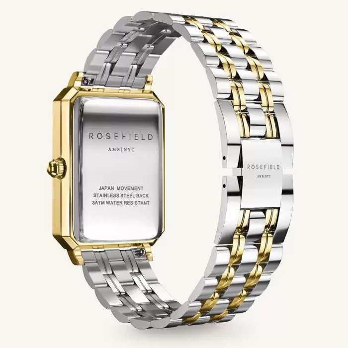 SKU-56241 / ROSEFIELD The Octagon Two Tone Stainless Steel Bracelet