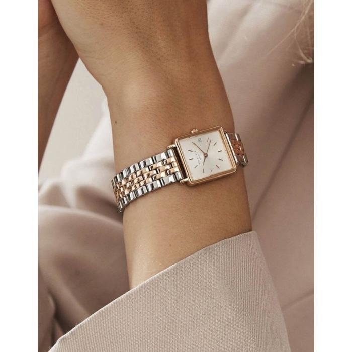 ROSEFIELD The Boxy XS Two Tone Stainless Steel Bracelet