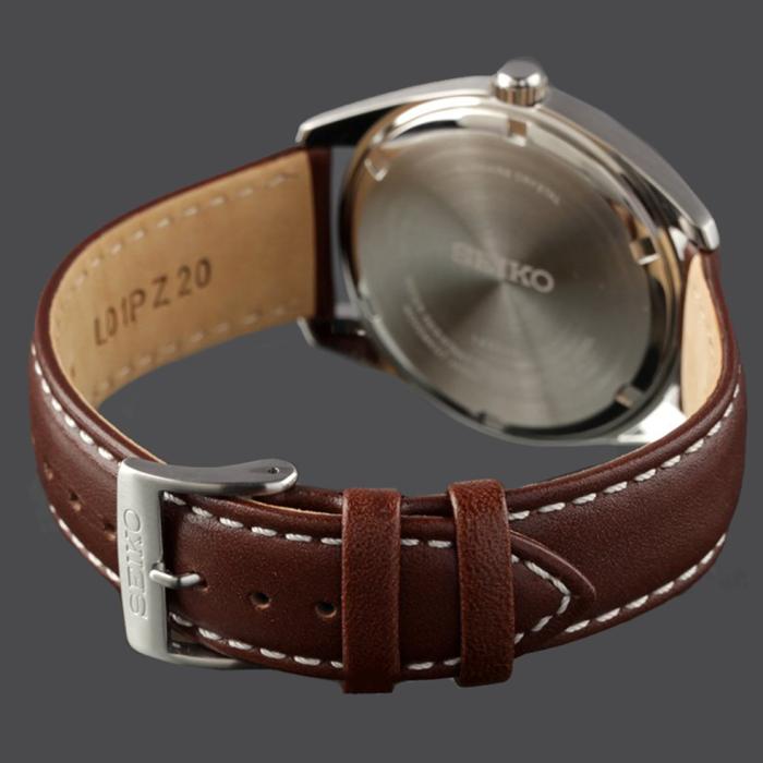 SKU-56619 / SEIKO Essential Time Brown Leather Strap