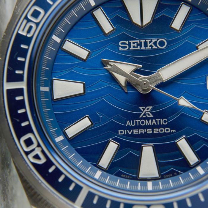SKU-56631 / SEIKO Prospex Automatic Diver's Samurai Save The Ocean Silver Stainless Steel Bracelet 