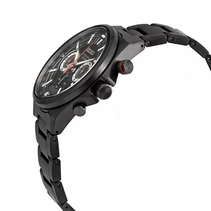 SKU-56636 / SEIKO Conceptual Series Chronograph Black Stainless Steel Bracelet