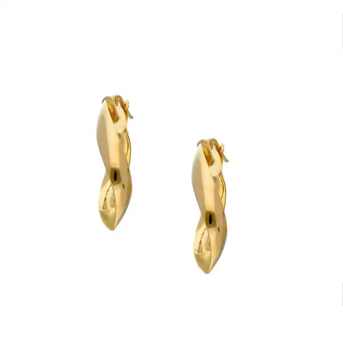 SKU-56165 / Σκουλαρίκια Κρίκοι Χρυσός Κ14