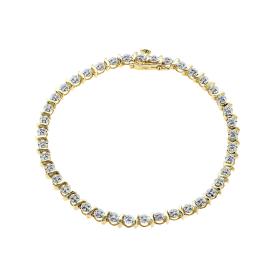 Βραχιόλι Χρυσός Κ18 με Διαμάντια SKU-57899