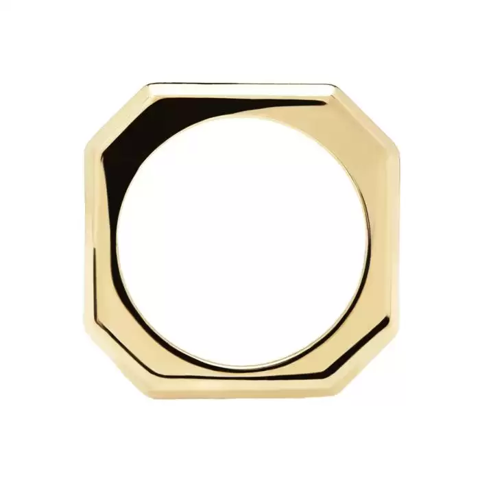 SKU-57691 / Δαχτυλίδι PDPAOLA Signature Gold Link Ασήμι 925°