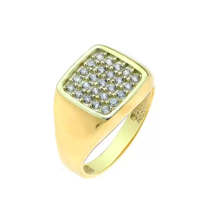SKU-57242 / Δαχτυλίδι Χρυσός Κ9 με Ζιργκόν