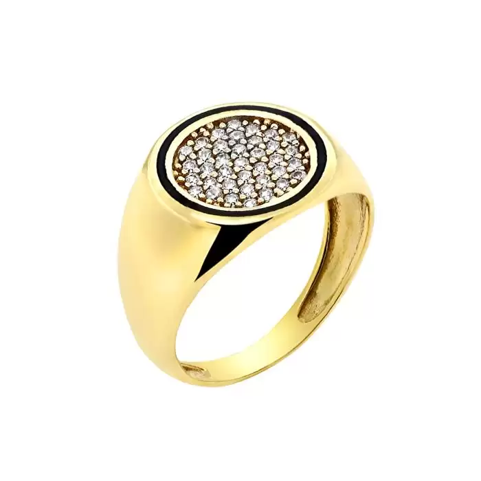 SKU-57594 / Δαχτυλίδι Χρυσός Κ9 με Ζιργκόν