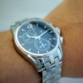 Ανδρικό Ρολόι HAMILTON Jazzmaster με Ασημί Μπρασελέ από Ανοξείδωτο Ατσάλι | H32612141 SKU-57770