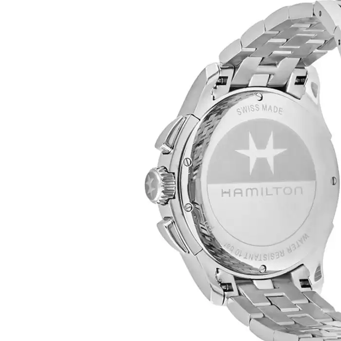 Ανδρικό Ρολόι HAMILTON Jazzmaster με Ασημί Μπρασελέ από Ανοξείδωτο Ατσάλι | H32612141 SKU-57770