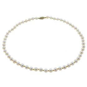 Κλασικό Κολιέ Χρυσός Κ14 με Μαργαριτάρια SKU-57455