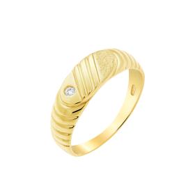 Ανδρικό Δαχτυλίδι Χρυσός Κ9 με Ζιργκόν SKU-58168