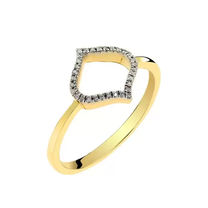 SKU-58828 / Δαχτυλίδι Χρυσός Κ14 με Διαμάντια
