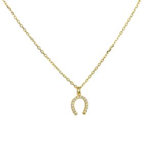 Κολιέ Πέταλο Ασήμι 925° με Ζιργκόν SKU-58005