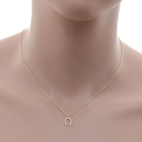 Κολιέ Πέταλο Ασήμι 925° με Ζιργκόν SKU-58005