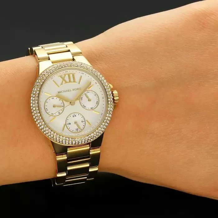 MICHAEL KORS Camille Crystals Gold Stainless Steel Bracelet