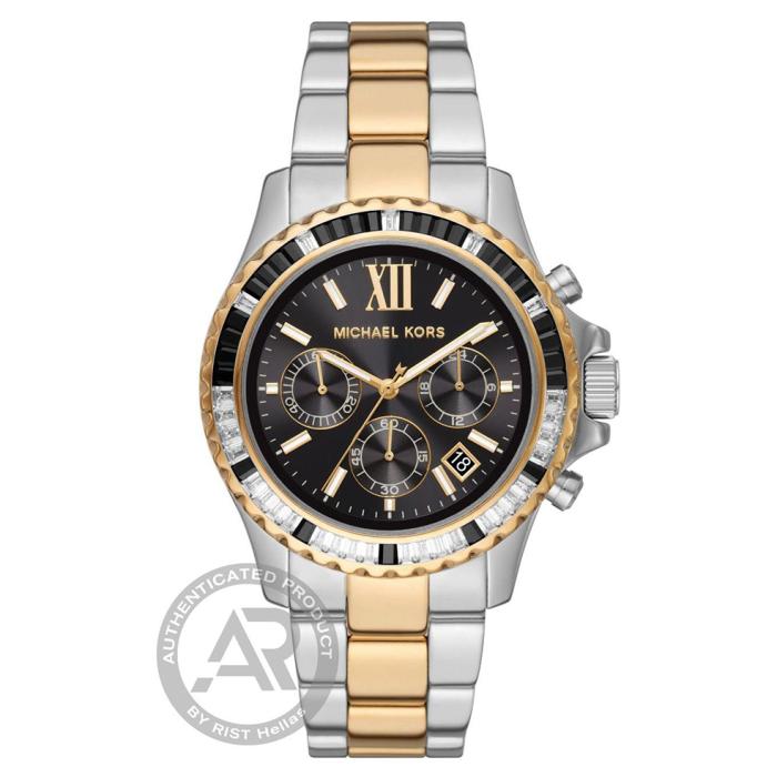 SKU-58716 / MICHAEL KORS Everest Crystals Chronograph Two Tone Stainless Steel Bracelet