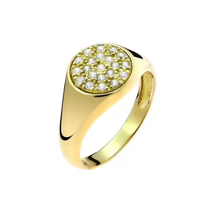 SKU-59596 / Δαχτυλίδι Χρυσός Κ9 με Ζιργκόν