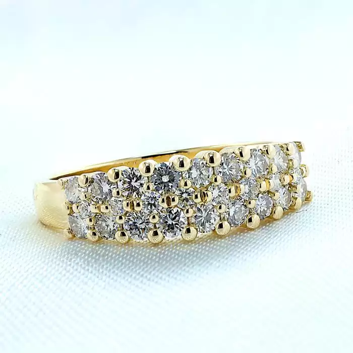 Δαχτυλίδι Σειρέ Χρυσός Κ18 με Διαμάντια